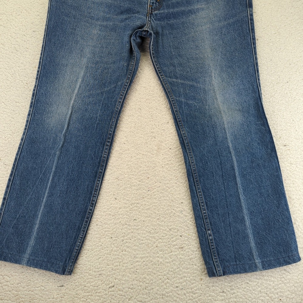 Vtg Levi's For Men Skosh More Room Jeans Blue Denim Straight Leg Talon Zip 38x27 - Picture 11 of 13